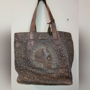 Frye Skull Tote